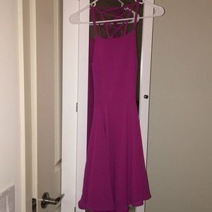 Lulus fuscia midi dress